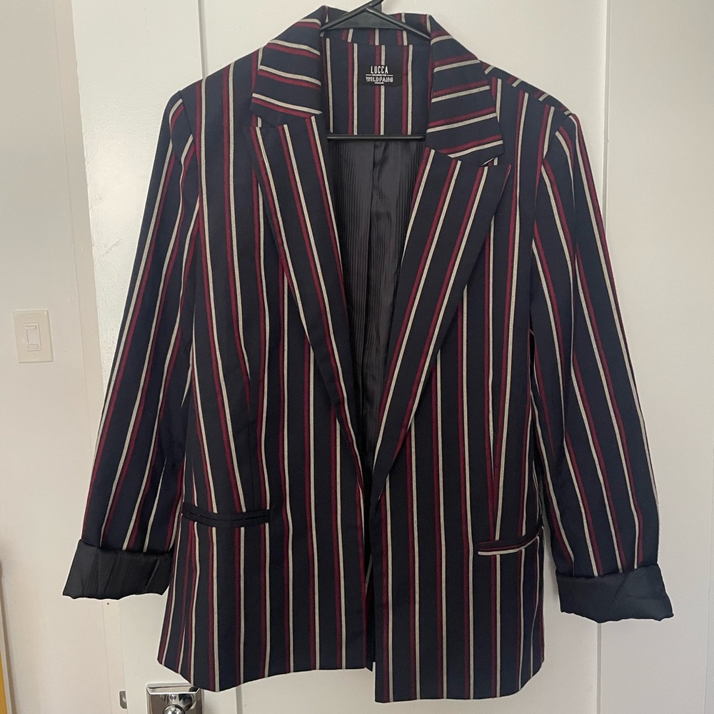 Lucca by Wildfang striped blazer